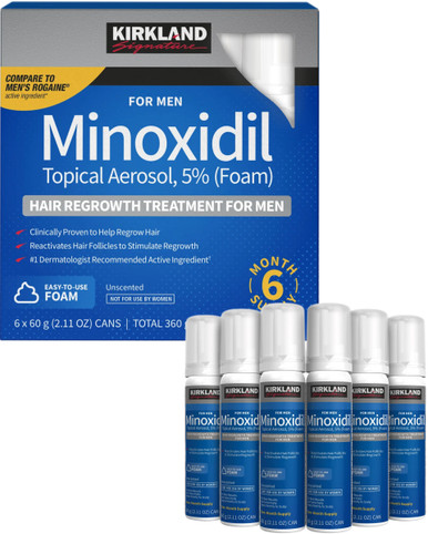 Kirkland Minoxidil for Men 5% Foam Hair Regrowth Treatment