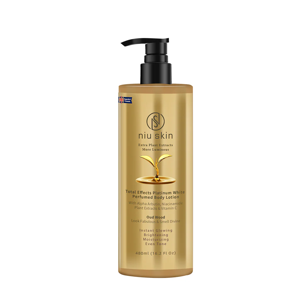 480ml-Oudwood Upgraded Niu Skin Body Lotion, with Alpha Arbutin, Niacinamide and Vitamin C