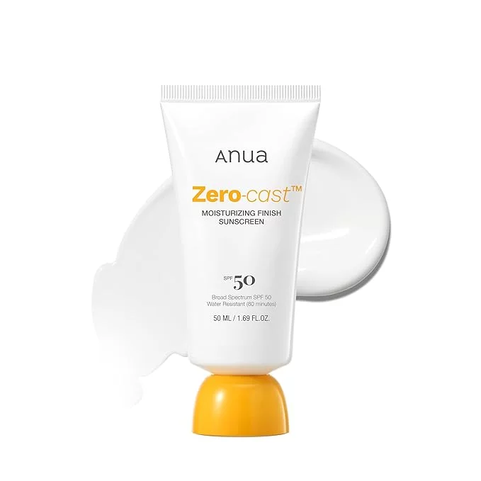 ANUA Zero-Cast Moisturizing Finish Sunscreen – 50ml