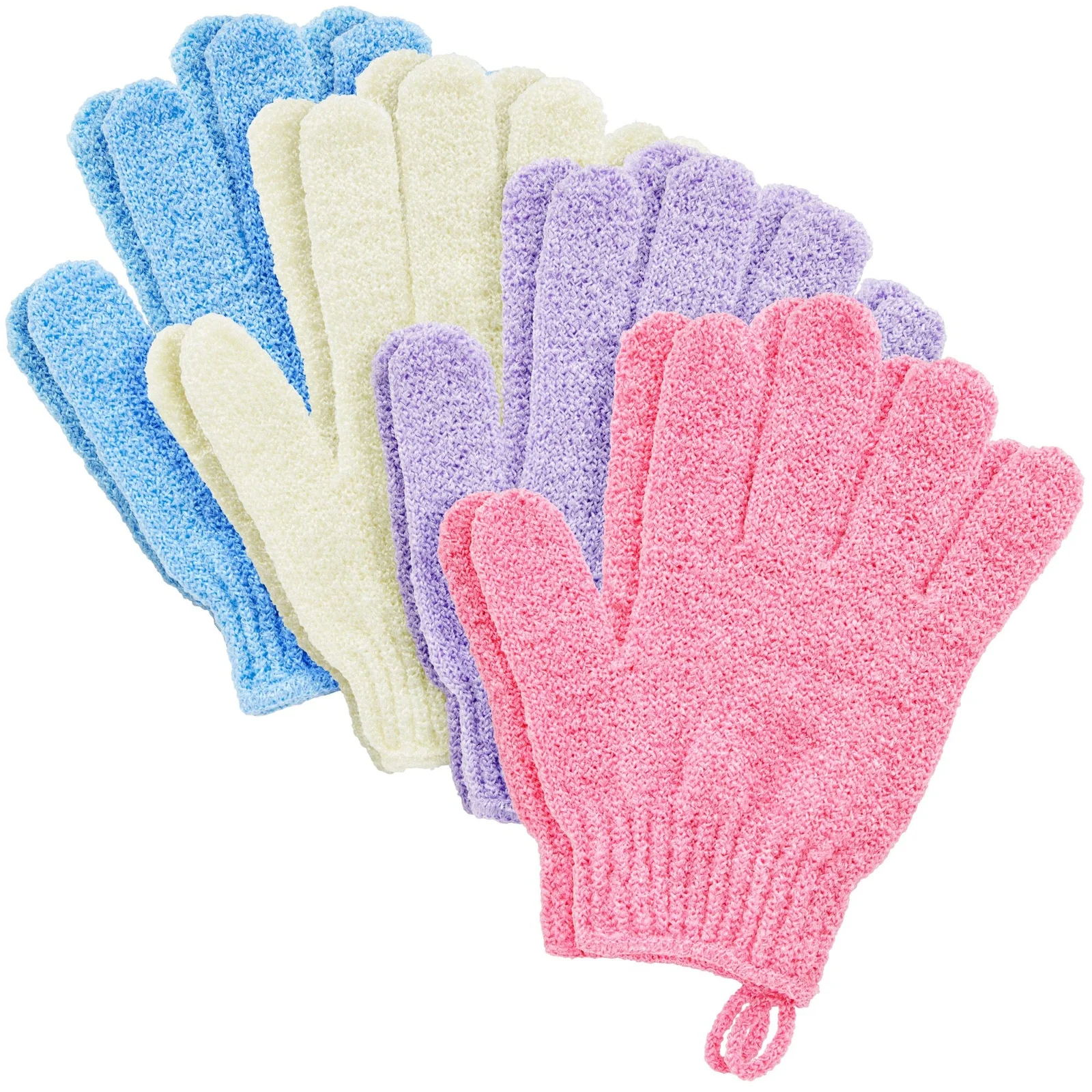 Exfoliating gloves sponges