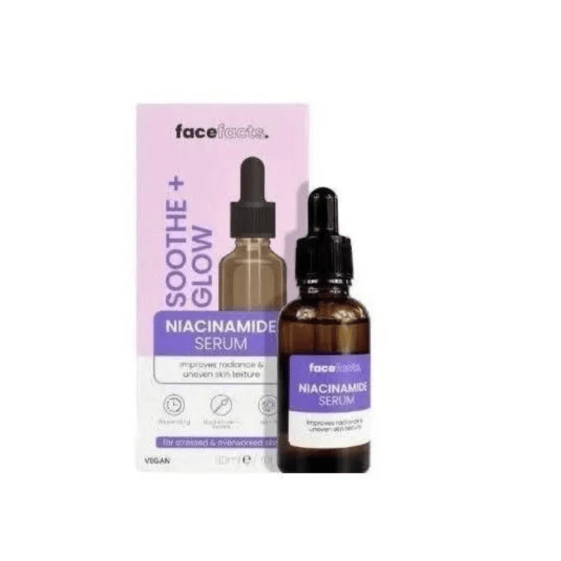 Face Facts Niacinamide Soothe + Glow Serum (Purple Pack)