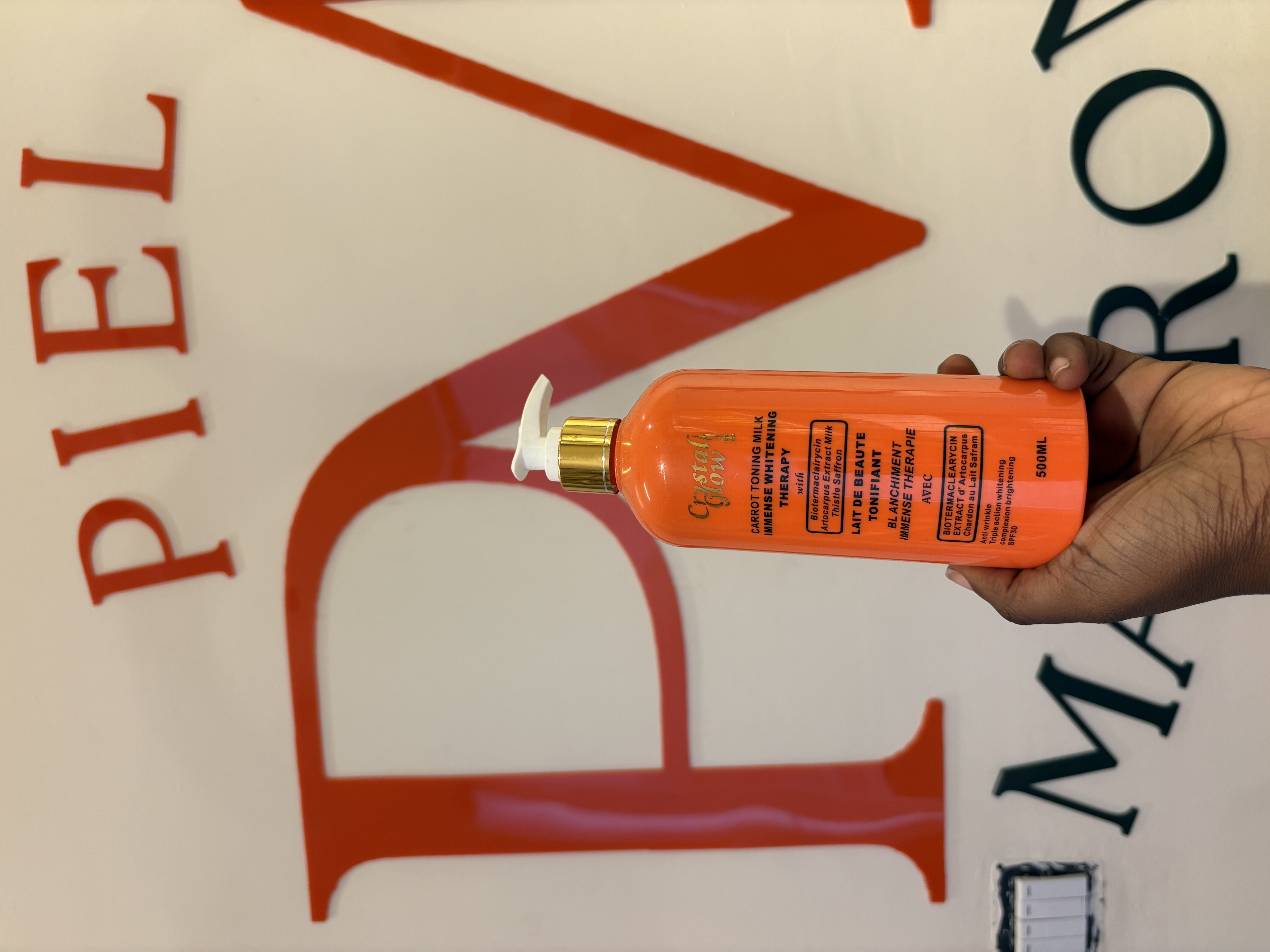 Crystal glow lotion (Orange color) 